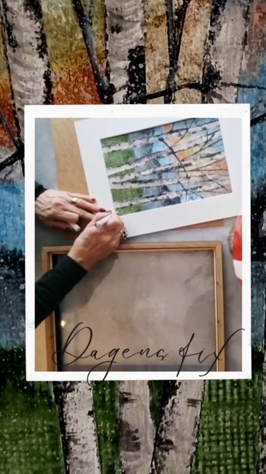 Här ser ni en till ny målning för i år i BJÖRK serien.
STAY TOGETHER 
Målad i blandteknik,  här i vit passpartau och svart ram.
Önskar dig en fin dag
/C

#camillathelin 
#konstnär 
#färgochform 
#art 
#högakusten