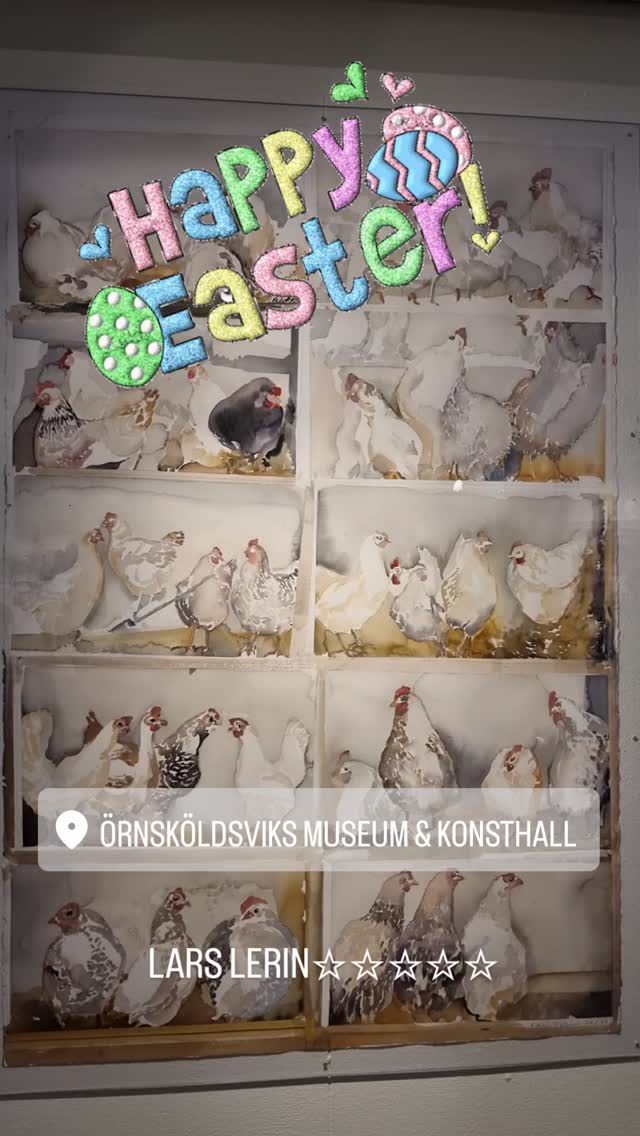 Besök på Örnsköldsviks museum och konsthall i veckan. Magiska tavlor av @lerinlars
♡It.