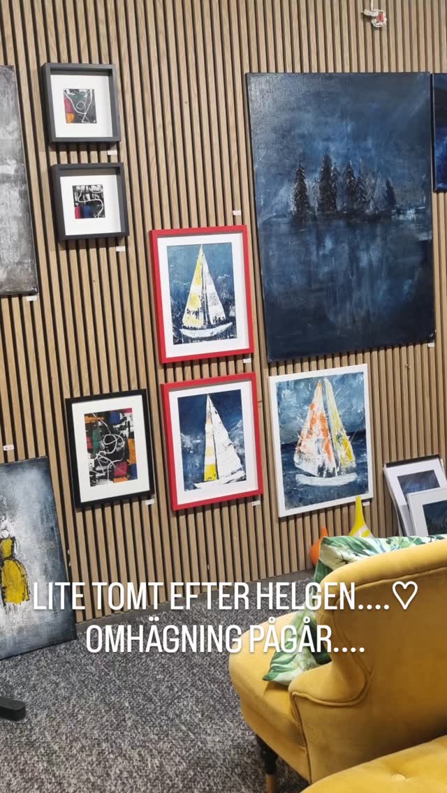 Nu lite städning efter helgens invigning & venissage. Känns lite tomt men jag får hänga om lite så blir det bättre. 
Hann du inte med att kika in i helgen skicka ett pm så kan jag boka in en tid framöver.
Ha en skön kväll